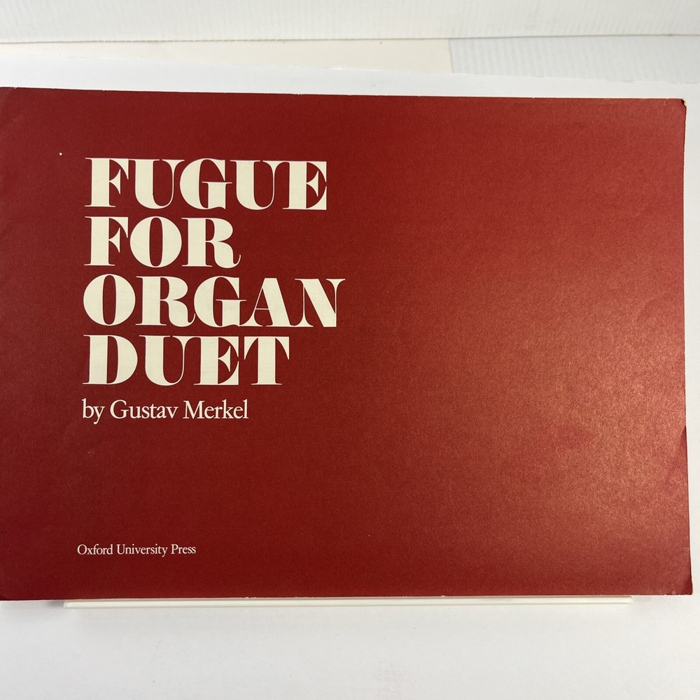 Fugue for Organ Duet Merkel Vintage Organ‎ Sheet Music